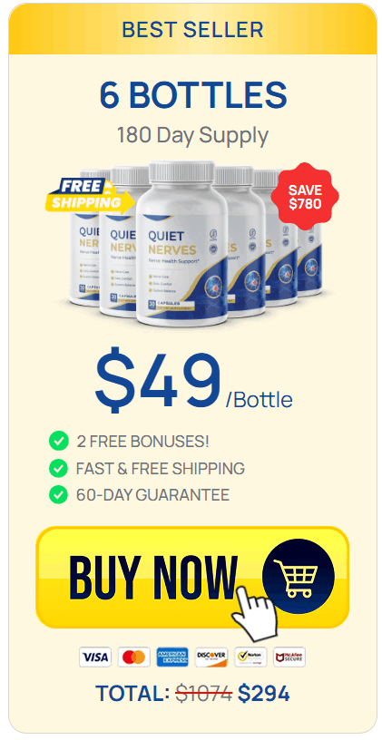 quiet nerves 6 bottles price